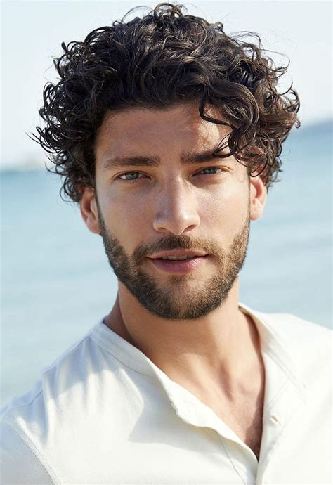 best curly hairstyles men|long curly hair cut men.